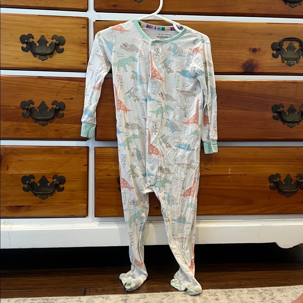 Magnetic Me Dinosaur Print Baby Onesie